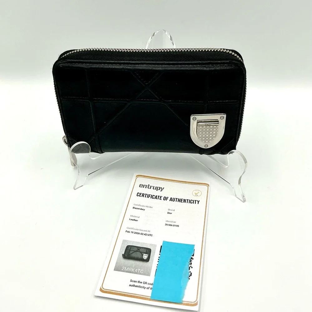 Christian Dior Diorama Zip Around Wallet #1132
